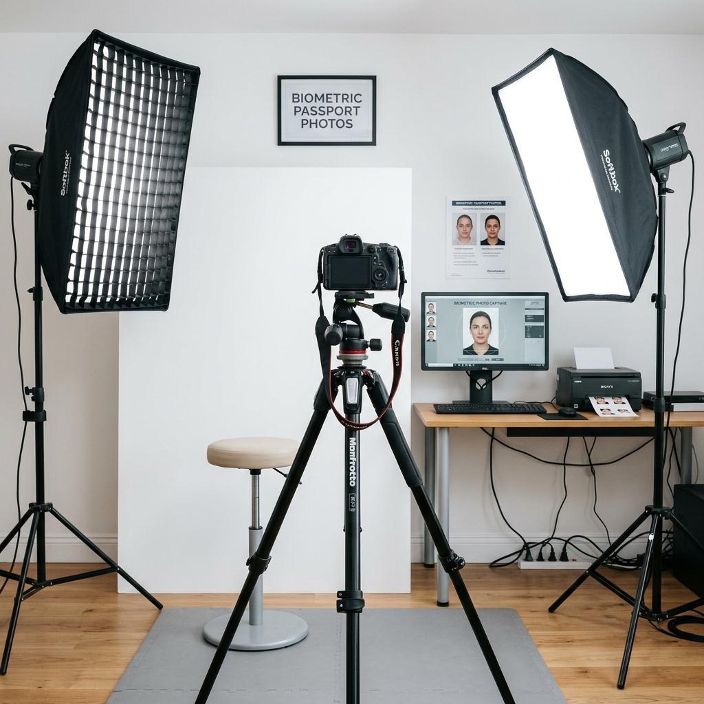 Biometric photo setup